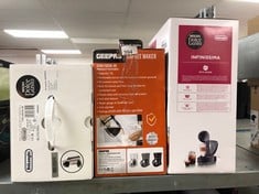 QUANTITY OF KITCHEN & APPLIANCES ITEMS TO INCLUDE DE'LONGHI EDG 155.BG NESCAFÉ DOLCE GUSTO MINI-ME AUTOMATIC COFFEE MACHINE 0.8 LITERS, BLACK & ARCTIC GREY: LOCATION - D