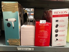 QUANTITY OF HEALTH & BEAUTY ITEMS TO INCLUDE REVLON ONE-STEP HAIR DRYER AND VOLUMISER FOR MID TO LONG HAIR (ONE-STEP, 2-IN-1 STYLING TOOL, IONIC AND CERAMIC TECHNOLOGY, UNIQUE OVAL DESIGN) RVDR5222: