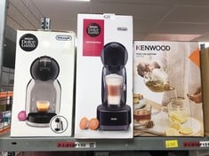 QUANTITY OF KITCHEN & APPLIANCES ITEMS TO INCLUDE DELONGHI NESCAFÉ DOLCE GUSTO INFINISSIMA POD CAPSULE COFFEE MACHINE, ESPRESSO, CAPPUCCINO AND MORE,1.2 LITERS, EDG260.G, BLACK & CHARCOAL: LOCATION -