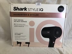 SHARK STYLE IQ HAIRDRYER & STYLER : LOCATION - A