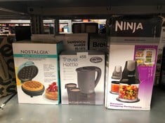 QUANTITY OF KITCHEN & APPLIANCES ITEMS TO INCLUDE NINJA PROFESSIONAL CHOPPER [NJ1002UKBK] STACKABLE, 200W, BLACK: LOCATION - E