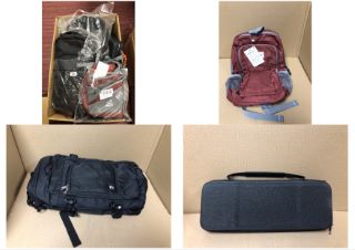 QUANTITY OF CLOTHING & APPAREL TO INCLUDE G4FREE RED BACK PACK: LOCATION - E