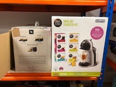 DE'LONGHI NESCAFÉ DOLCE GUSTO MINI ME, SINGLE SERVE CAPSULE COFFEE MACHINE STARTER KIT, INCLUDING 6 BOXES OF COFFEE PODS, EDG155.BG, 230 MILLILITERS, BLACK & GREY: LOCATION - A