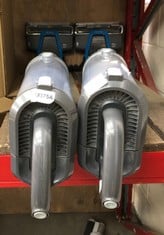 2 X SHARK HANDHELD RECHARGABLE VACUUM CLEANER: LOCATION - LEFT RACK(COLLECTION OR OPTIONAL DELIVERY AVAILABLE)