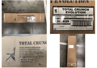 TOTAL CRUNCH EVOLUTION : LOCATION - REAR TABLES(COLLECTION OR OPTIONAL DELIVERY AVAILABLE)