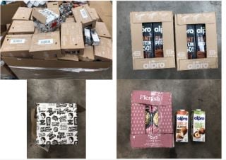 PALLET OF ASSORTED MILK ALTERNATIVE DRINK TO INLUDE ALPRO PLANT PROTEIN CHOCOLATE FLAVOUR SOME ITEMS MAY BE PAST BBD: LOCATION - PALLET OF MILK ALTERNATIVE DRINK TO INCLUDE ALPRO PLANT PROTEIN CHOCOL