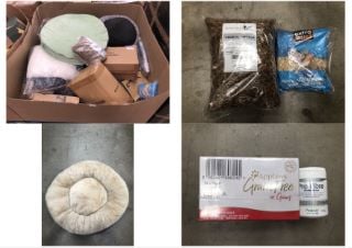 PALLET OF ASSORTED PET ITEMS TO INCLUDE SMAL DOG NEST/BED: LOCATION - REAR FLOOR(COLLECTION OR OPTIONAL DELIVERY AVAILABLE)