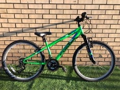 EDGAR 24 MOUNTAIN BIKE IN GREEN: LOCATION - MIDDLE FLOOR(COLLECTION OR OPTIONAL DELIVERY AVAILABLE)