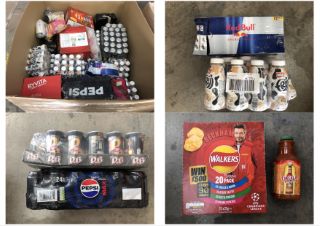 PALLET OF ASSORTED FOOD AND DRINKS TO INCLUDE FRIIJ COOKIE DOUGH MILK SHAKE SOME ITEMS MAY BE PAST BBD: LOCATION - REAR FLOOR(COLLECTION OR OPTIONAL DELIVERY AVAILABLE)