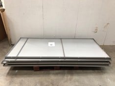 PALLET OF ALUMINIUM PARTITONS: LOCATION - FRONT FLOOR(COLLECTION OR OPTIONAL DELIVERY AVAILABLE)