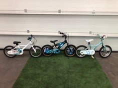 QUANTITY OF ASSORTED KIDS BIKES TO INCLUDE APOLLO SPARKLE:: LOCATION - FRONT FLOOR(COLLECTION OR OPTIONAL DELIVERY AVAILABLE)