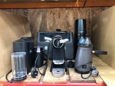 QUANTITYOF ASSORTED KITCHEN ITEMS TO INCLUDE NESPRESSO COFFEE MACHINE: LOCATION - LEFT RACK(COLLECTION OR OPTIONAL DELIVERY AVAILABLE)