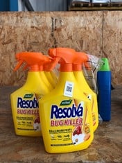 QUANTITY OF ASSORTED GARDEN ITEMS TO INCLUDE RESOLVA BUG KILLER 1L - COLLECTION ONLY - LOCATION RIGHT RACK