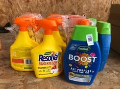 QUANTITY OF ASSORTED GARDEN ITEMS TO INCLUDE RESOLVA BUG KILLER 1L - COLLECTION ONLY - LOCATION RIGHT RACK