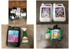 QUANTITY OF ASSORTED CLEANING ITEMS TO INCLUDE ULTIMA-PLUS KENNEL DISINFECTANT - COLLECTION ONLY - LOCATION RIGHT RACK