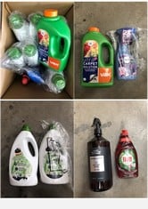 QUANTITY OF ASSORTED CLEANING ITEMS TO INCLUDE FABREEZE FABRIC SPRAY - COLLECTION ONLY - LOCATION RIGHT RACK