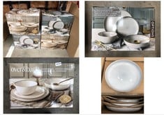 4 X OVER & BACK DINNERWARE SET 16 PIECE ID MAY BE REQUIRED - COLLECTION ONLY - LOCATION RIGHT RACK