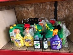 QUANTITY OF ASSORTED GARDEN ITEMS TO INCLUDE ROUND UP FAST ACTION TOTAL WEED KILLER - COLLECTION ONLY - LOCATION RIGHT RACK