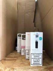 QUANTITY OF ASSORTED VAPES TO INCLUDE ASPIRE ZELOS NANO KIT RRP £ 150 ID MAY BE REQUIRED - COLLECTION ONLY - LOCATION RIGHT RACK