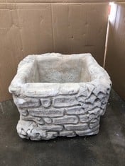 STONE IVY BRICK EFFECT PLANTER - COLLECTION ONLY - LOCATION RIGHT RACK