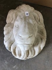 LION MASK STONE PLAQUE - COLLECTION ONLY - LOCATION RIGHT RACK