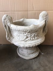 TWO HANDLES URN - LARGE DECORATIVE 2 HANDLED URN - COLLECTION ONLY - LOCATION RIGHT RACK