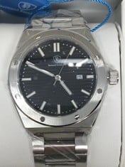 MENS BERNARD REINHARDT WATCH - 316 STAINLESS STEEL CASE & STRAP - SWISS MOVEMENT - SAPPHIRE CRYSTAL - 5ATM WATER RESISTANT - RRP £960: LOCATION - TOP 50 RACK