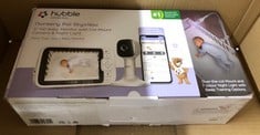 HUBBLE CONNECTED NURSERY PAL SKYVIEW SMART VIDEO BABY MONITOR WIFI CAMERA WITH 5" INCH SCREEN, COT MOUNT, 7 COLOUR NIGHT LIGHT, NIGHT VISION, TWO-WAY TALK, ROOM TEMPERATURE SENSOR AND SMARTPHONE APP.