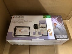 HUBBLE CONNECTED NURSERY PAL SKYVIEW SMART VIDEO BABY MONITOR WIFI CAMERA WITH 5" INCH SCREEN, COT MOUNT, 7 COLOUR NIGHT LIGHT, NIGHT VISION, TWO-WAY TALK, ROOM TEMPERATURE SENSOR AND SMARTPHONE APP.