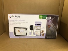 1 X HUBBLE CONNECTED NURSERY PAL SKYVIEW SMART VIDEO BABY MONITOR WIFI CAMERA WITH 5" INCH SCREEN, COT MOUNT, 7 COLOUR NIGHT LIGHT, NIGHT VISION, TWO-WAY TALK, ROOM TEMPERATURE SENSOR AND SMARTPHONE