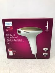 PHILIPS LUMEA IPL HAIR REMOVAL ADVANCE - HAIR REMOVAL DEVICE WITH SATIN COMPACT PEN TRIMMER, 2 ATTACHMENTS FOR BODY AND FACE, CORDED USE (MODEL BRI921/00).: LOCATION - TOP 50 RACK