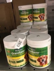 10 X OVERBY FARM GRASS SAVER SOFT CHEWS FOR DOGS, 120-PIECE, 240 G. (BEST BY DATE 07/24): LOCATION - B RACK