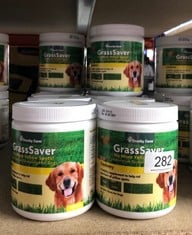 11 X OVERBY FARM GRASS SAVER SOFT CHEWS FOR DOGS, 120-PIECE, 240 G. (BEST BY DATE 07/24): LOCATION - B RACK