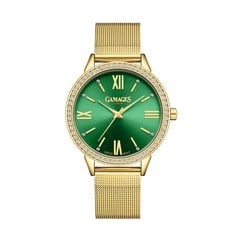 GAMAGES OF LONDON LADIES MIDNIGHT CRYSTAL GREEN WATCH SKU:GAW053 RRP £605: LOCATION - TOP 50 RACK