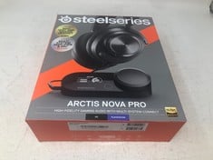 STEELSERIES ARCTIS NOVA PRO MULTI-SYSTEM GAMING HEADSET - PREMIUM HI-FI DRIVERS, HI-RES AUDIO - 360° SPATIAL AUDIO - GAMEDAC GEN 2 - ESS SABRE QUAD-DAC - STEALTH RETRACTABLE MIC - PC, PS5, PS4, SWITC