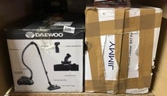 QUANTITY OF KITCHEN & APPLIANCES ITEMS TO INCLUDE DAEWOO TORNADO FLR00159, BAGGED VACUUM, GREY, 700 W, 2 LITERS: LOCATION - B RACK