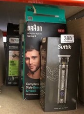 QUANTITY OF HEALTH & BEAUTY ITEMS TO INCLUDE BRAUN 6-IN1 ALL-IN-ONE STYLE KIT SERIES 3, MALE GROOMING KIT WITH BEARD TRIMMER, HAIR CLIPPERS & PRECISION TRIMMER, WITH LIFETIME SHARP BLADES, GIFTS FOR