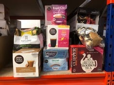 QUANTITY OF FOOD & DRINK ITEMS TO INCLUDE NESCAFÉ DOLCE GUSTO ESPRESSO MACCHIATO COFFEE PODS, 16 CAPSULES - SOME MAY BE PAST BEST BEFORE: LOCATION - C RACK