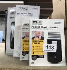 QUANTITY OF HEALTH & BEAUTY ITEMS TO INCLUDE WAHL POCKET TRAVEL SHAVER, COMPACT RECHARGEABLE SHAVER, BEARD SHAVER, ELECTRIC SHAVERS FOR MEN, FLEX FOILS, CLOSE CUT, SMALL SHAVERS FOR TRAVELLING, BLACK