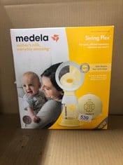 1 X MEDELA SWING FLEX SINGLE ELECTRIC BREAST PUMP - COMPACT DESIGN, FEATURING PERSONALFIT FLEX SHIELDS AND MEDELA 2-PHASE EXPRESSION TECHNOLOGY.: LOCATION - D RACK