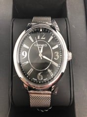 GAMAGES LONDON WATCH SLIVER STRAP BLACK FACE: LOCATION - TOP 50 RACK