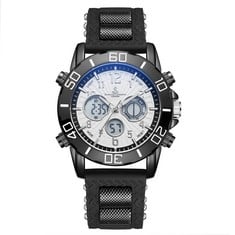 SAMUEL JOSEPH LIMITED EDITION MULTI FUNCTIONAL WHITE DESIGNER MENS WATCH SKU:SJ0013 RRP £199: LOCATION - TOP 50 RACK