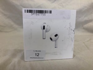 APPLE AIRPODS 3RD GEN EARPHONES: MODEL NO A2565 A2564 A2897: LOCATION - A RACK