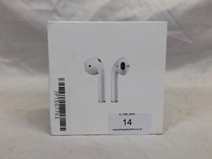 APPLE AIRPODS 2ND GENERATION EARBUDS: MODEL NO A2032, A2031, A1602: LOCATION - A RACK