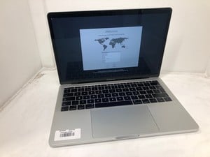 APPLE MACBOOK PRO 2017 250GB LAPTOP INTEL CORE I5-7360U, 8GB RAM, 13.0" SCREEN: LOCATION - B RACK