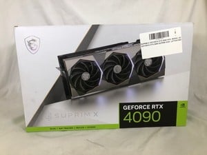 SUPRIM X GEFORCE RTX 4090 GPU: MODEL NO GEFORCE RTX 4090 SUPRIM X24G: LOCATION - C RACK