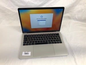 APPLE MACBOOK PRO 2017 121GB LAPTOP INTEL CORE I5-7360U, 8GB RAM, 13" SCREEN: LOCATION - A RACK