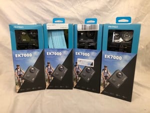 4X AKASO ACTION CAMERA MODEL EK7000  ACTION CAMERA.: LOCATION - A RACK