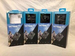 4X AKASO ACTION CAMERA MODEL EK7000  ACTION CAMERA.: LOCATION - A RACK