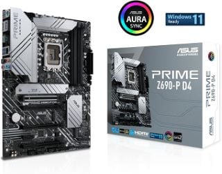 ASUS PRIME Z690-P D4 MOTHERBOARD (ORIGINAL RRP - £226): MODEL NO 90MB18P0-M0EAY0 (BOXED) [JPTB4206]. 